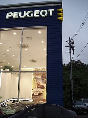 杜の中のプジョー