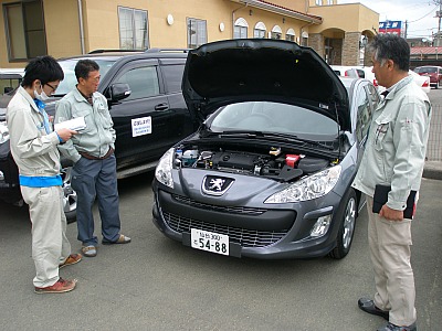 支援車両＠気仙沼