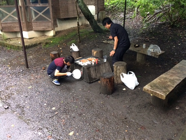 台風のなか。。。